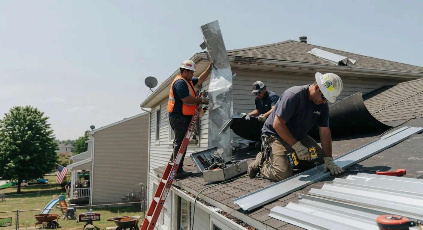 Storm Damage Metal Roof Repair in Highland Home, AL